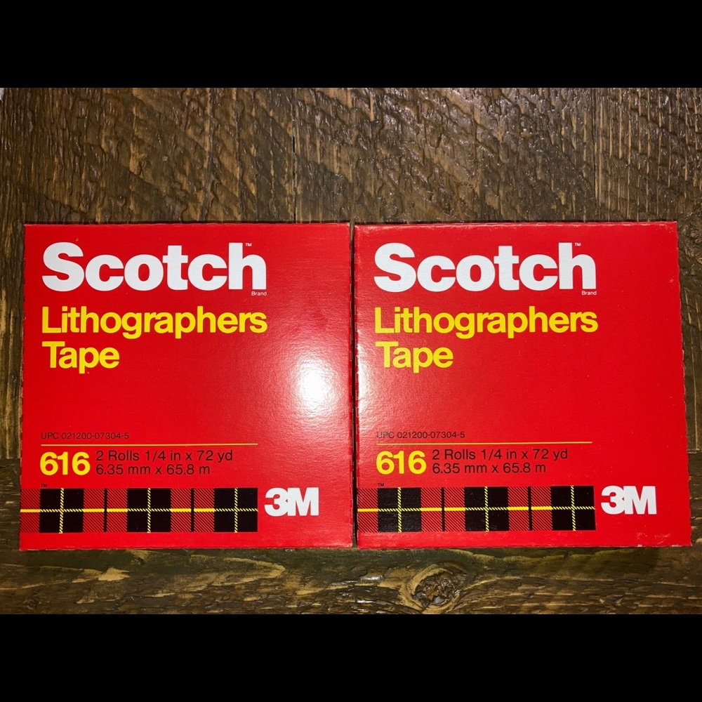 3M Scotch Lithographers Tape Lot Of 2 packs